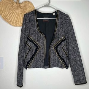 Maison Scotch Studded black & white Blazer 4